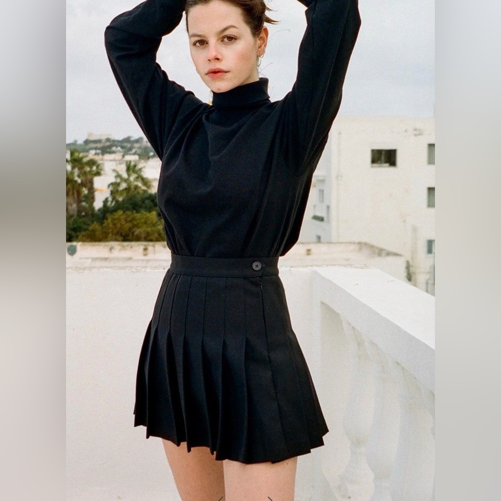 Urban Outfitters Black Pleated Skirt